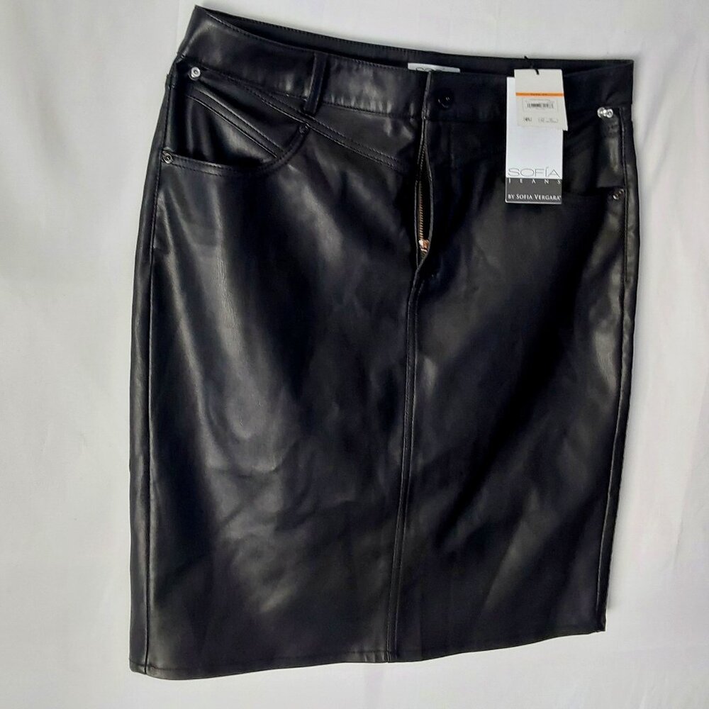Sophia Jeans Liliana Women's  Camo Foil Pencil Skirt Size 10